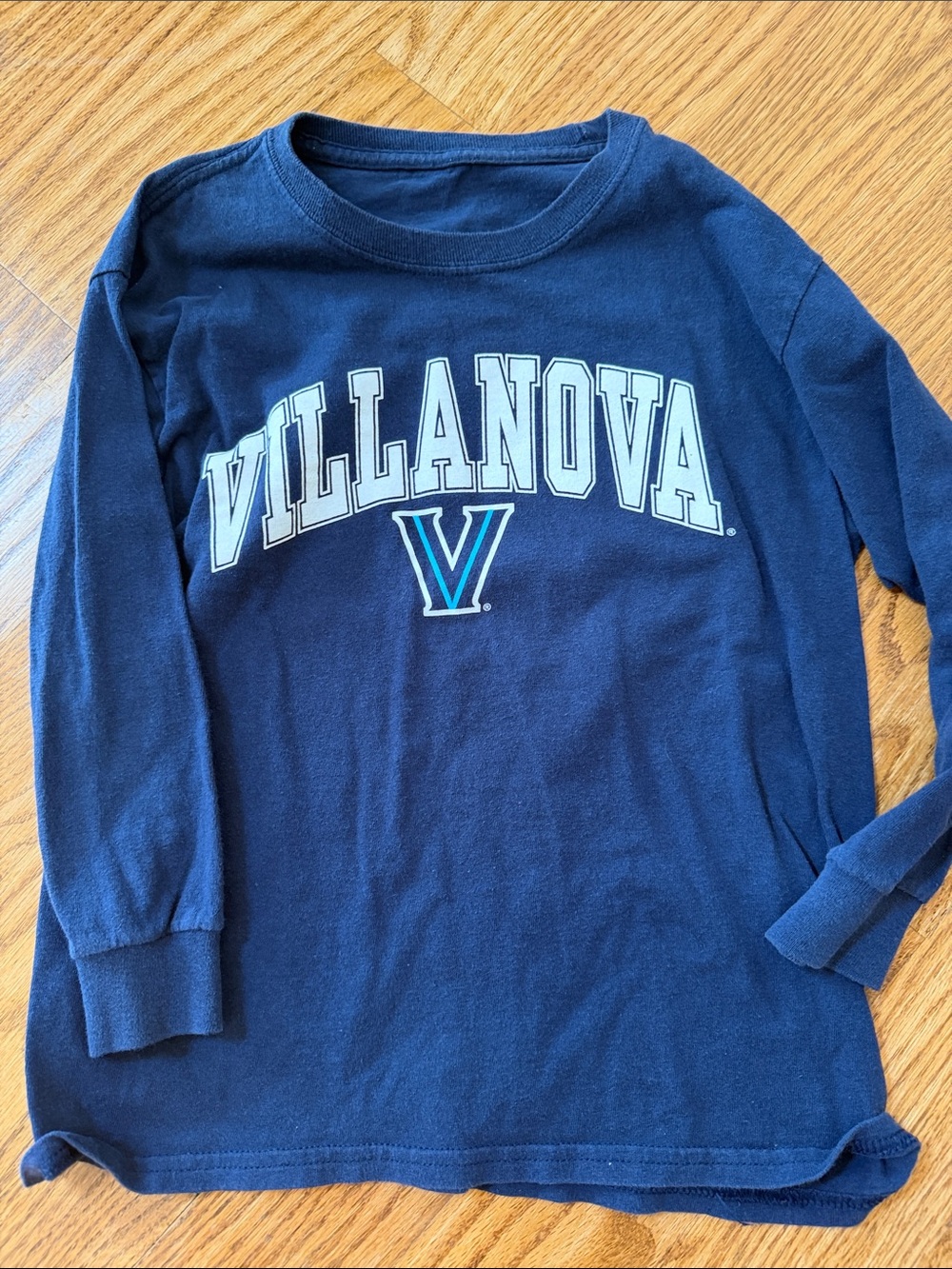 Boys Villanova Navy Long-Sleeve Tee